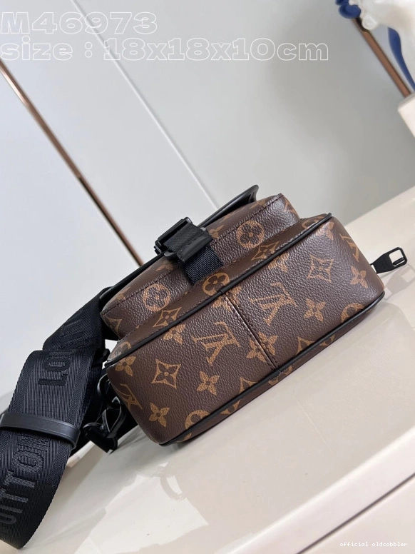 Official oldcobbler VUITTON Messenger-18*18*10CM LOUIS Trail 0801
